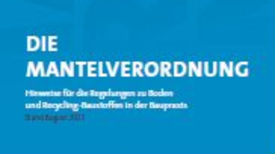 Neuer ZDB-Leitfaden zur Mantelverordnung (EBV und BBodSchV)